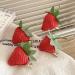 4pcs/set Cute Strawberry Hairpins Resin Headwear Hair Accessories Fruit Hair Clips Sweet Hair Barrettes Headdress Jewelry - Buy Online on GoSupps.com