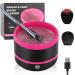 DaizySight Electric Makeup Brush Cleaner Machine Quick Cleaning Make Up Brush Washing Tool Fast Spin and Clean in Seconds - Black & Pink