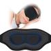 Cotton Weighted Sleep Eye Masks(4.2 Oz /120g for Men and Women - Ergonomic 3D Hollowed Out Sleep Eye Mask for Travel Sleep Business Trip