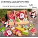 Ruuizksa Pack of 25 Christmas Lollipop Paper Cards Santa Claus Festival Children's Birthday Party Sweets Gifts Package Packaging Decoration Easy to Use - Buy Online on GoSupps.com