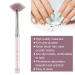 Fan-Shaped Nail Brush | Acrylic-Liner Removal Tool | Rhinestone Handle & Nylon Hair | Perfect for Nail Art & Manicure - Buy Online on GoSupps.com