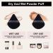 15 Pcs Triangular Velour Puffs - LINKPEACE Washable and Reusable Makeup Powder Puffs with Straps for Contouring Corners and Under Eyes for Loose Powder Body Powder Makeup Tool (black white powder) Black White Powder-15pcs - Buy Online on GoSupps.com