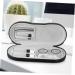 Partykindom 2-in-1 Double-Layer Glasses Case & Contact Lens Etui - Stylish PU Leather Travel Container for Colored Lenses - Black 16x7x5.5cm - Buy Online on GoSupps.com