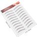 Angoily Lot de 10 Autocollants Sourcils Noirs Effet Poils 3D Transfert d'Eau Imperm able Faux Sourcils pour Femmes Maquillage Naturel et Professionnel - Buy Online on GoSupps.com