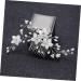 MAGICLULU 1pc Bridal Hair Combs Floral Hair Clip Crystal Hair Comb Bridal Headpieces for Wedding Floral Hair Comb Metal Wedding Hair Comb Tiara European and American Twist Beads Bride White - Buy Online on GoSupps.com