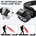 Rechargeable Headlamp 2 Pack 1200 Lumen Super Bright LED Headlamp with Motion Sensor, Waterproof Flashlight for Camping, Cycling, Running - White Red Light, 12 Modes - Buy Online on GoSupps.com