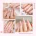 INPING Jelly Gel Nail Polish Set - 6 Colors Nude Pink, Milky White, Sakura Pink, Natural Brown | Soak Off UV/LED Gel Varnish for Women | Home Salon Manicure Kit - Buy Online on GoSupps.com