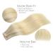 Real Hair Extensions Tape In - 40PCS 60G 25cm Ashblond to Goldblond & Platinum Blond - Salife Extensions - Buy Online on GoSupps.com