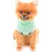 Shop Smalllee Lucky Store Sherpa Fleece Turtleneck Sweater Vest for Small Dogs & Cats Warm Autumn Winter Clothing for Yorkies & Chihuahuas in Green - Buy Online on GoSupps.com