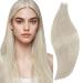 Runatur Extensions real hair tape blond 55cm 20 pieces 50g hair extension tape extensions real hair white blond long human hair real hair extensions tape smooth color #800 55.88 cm #800