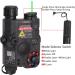 Ratulie Upgraded PEQ 15 Model Green Laser & IR Flashlight Combo - 270 Lumens for AEG GBB CQB Rifle - Airsoft Black - Buy Online on GoSupps.com