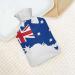 British Flag Hot Water Bottle with Plush Cover - Ideal Hand Warmer for Adults & Children - 26.5x15.3cm - Buy Online on GoSupps.com