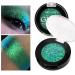 Afflano Single Green Eyeshadow Shimmery  Highly-Pigmented Multichrome Eyeshadow Green  Long-Lasting Color Changing Forest Green Glitter Eyeshadow  Holographic Duochrome Eye Shadow for Green Eye Makeup Green-gold-blue