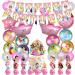 Decorations for Disney Princess Cake Topper Birthday Party Supplies Decor Wreath