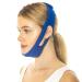Double Chin Reducer Face Lifting Band | Anti Snoring Chin Strap - Blue - Buy Online on GoSupps.com