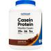 Nutricost Casein Protein Powder 5lb Chocolate - Micellar Casein Gluten Free Non-GMO Chocolate 5 Pound (Pack of 1)