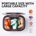 Sukuos 2 Pack Small Pill Box - Travel Pill Organizer with 3 Compartments for Medicines Vitamins & Supplements - Portable Daily Pill Case in Black - Buy Online on GoSupps.com