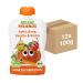 Cheeky friends Bio Quetschie apple pear carrot & pumpkin fruit muse in a squeeze bag for children & babies from 6 months vegan gluten -free 2x 6 Pack (12 x 100g) apple pear carrot & pumpkin 100 g (12 Pack)