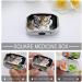 Tiger Print Pill Box | 2 Compartment Decorative Metal Organizer for Pocket & Purse | Portable Medicine Case - Buy Online on GoSupps.com
