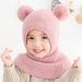 Winter Warm Baby Balaclava with Double Pom Pom Design - Cute Small Bear Beanie Hat for Girls and Boys - Buy Online on GoSupps.com