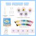 Pllieay 5 PCS Cross Stitch Kits for Kids 7-13 - Beginner Sewing Kit with Instructions for Backpack Charms and Ornaments - Oval-shaped Craft Needlework Set - Buy Online on GoSupps.com