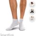 SmartKnit Seamless Diabetic Mini Crew Socks 3 Pack - Small Black (6 Count) - Buy Online on GoSupps.com