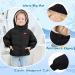 Kids4ever Winter Hooded Jacket for Baby Boys and Girls | Windproof Fleece Outerwear Snowsuit with Pockets | Black, 12-18 Months - Buy Online on GoSupps.com