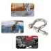 20PCS 1/4 Inch Screw Pin Anchor Shackle M6 Heavy Duty Stainless Steel Chain Shackle for Wirerope Lifting Paracord Outdoor Camping Survival Rope Bracelets Sliver - Buy Online on GoSupps.com