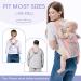 FUNUPUP 4-in-1 Baby Carrier for Newborns to Toddlers, Pink - Up to 35lbs | Portable & Breathable Mesh - Buy Online on GoSupps.com