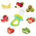 Baby Food Feeder 2 Pack Fruit Pacifier Set | 6 Silicone Pacifiers | Dispensing Spoon | Baby Feeding Set in Green - Buy Online on GoSupps.com
