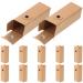 FOMIYES 12pcs Rectangle Lipstick Boxes Kraft Paper Lip Gloss Boxes Essential Oil Wrapping Boxes Mascara Wand Tube Packaging Box Reusable Lip Balm Cases