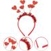 Luxshiny Glitter Heart Headband Red Heart Headband Cupid Hair Accessories for Party Festival Banquet Cosplay Alien Headdress Sequin Hair Hoop - Buy Online on GoSupps.com
