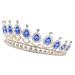 TOVINANNA 1pc Water Drop Diamond Princess Crown Water Drop Headwear Sweet Hair Prop Bridal Headband Exquisite Crown Charming Hair Jewelry Distinctive Crown Rhinestone Crown Crystal Crown 18*18*6.5cm Blue