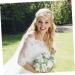 Ipetboom Pearl Decor 1 Pc Comb Flowers Alloy Bride Hair up Rhinestone Hair Comb - Buy Online on GoSupps.com