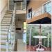 Glass Balustrade Square Post Stainless Steel Balcony Guardrail 85/90/95/100/105cm (33.4/35.4/37.4/39.3/41.3In) for Indoor Outdoor Attic Fence Stair Balcony Deck Corner Post 850mm /33.4in Mid Post 900mm/35.4in - Buy Online on GoSupps.com