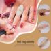 1 Pc Resin Stone Color Nail Art Ring Palette Finger Ring Plate Acrylic Polish Cream Foundation Mixing Nail Art Equipment - Buy Online on GoSupps.com