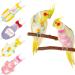 4 pieces bird diaper flight suit liner washable reusable parrot diaper clothing with waterproof inner layer nice urine wet suit for parrot pattern m) rabbit pattern medium