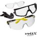 Voltx Quad 4-in-1 Safety Glasses with Reading Aid (+1.5 Diopters) - Clear Foam Insert & Removable Headband - Buy Online on GoSupps.com
