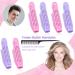 7 Piece Volumizing Hair Root Clip & Comb Set for Natural Fluffy Waves - Pink Purple - Buy Online on GoSupps.com