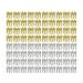 Beaupretty Dreadlocks Metal Cuffs Gold Hair Rings Crown Silver Braiding Beads Hair Extensions Accessory 80pcs