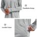 Baleaf Men's UV Protection Rashguard Shirt - UPF 50+ Long Sleeve Hooded Sweatshirt for Running Surfing & Outdoor Fishing - Lightweight Thumb Hole Design Gray - Buy Online on GoSupps.com