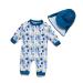 BONVERANO Baby Boys Swimsuit Toddler Bathing Suit Full-Length Zipper One Piece Swimwear with UPF 50+ Sun Protection 24 Months Graffiti