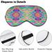 Neon Rainbow Tie Dye Sleep Mask for Women | Adjustable Comfortable Eye Shades with Elastic Strap - International Shipping Available - Buy Online on GoSupps.com