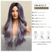 Uevies Violet Gray Synthetic Wig - 66 cm Natural-Looking Corrugated Hair for Women | Perfect for Cosplay & Daily Wear - Buy Online on GoSupps.com