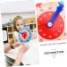 TOYANDONA 3pcs Teaching Clock Set - Educational Wooden Watches & Hair Sticks for Kids | Math Learning Toy for Toddlers | Green Time Teaching Clock | 14x14x1 cm - Buy Online on GoSupps.com