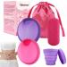 Mhduyeg 2 pieces menstrual disc silicone menstrual cup menstrual disc reusable periodic disc menstrual cup with 2 sizes (S and L) with folding cup and storage box