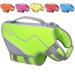 Vivaglory for dogs in a sporty style comfortable neoprene rescue vests with Velcro fastener durable pet security vest green XSMall XS: 43-51cm (chest circumference) green