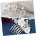minkissy Bride Hair Comb Wedding Hair Side Comb Floral Hair Comb Bridal Hair Side Comb Bridal Hair Accessories Hair Side Comb White Miss Soft Pottery Metal Twist - Buy Online on GoSupps.com