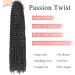 Leeven 7 Packs 30 Inch Passion Twist Braiding Hair for Women - Natural Black Water Wave Crochet Bohemian Braids - Super Long Synthetic Hair - Pack of 7 - Buy Online on GoSupps.com