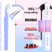 PHKERATA Individual Eyelashes DIY Extension Kit with Bond, Seal, and Tweezers | Wispy Cluster Lashes | 20D Bottom Wispy Mix Kit - Buy Online on GoSupps.com